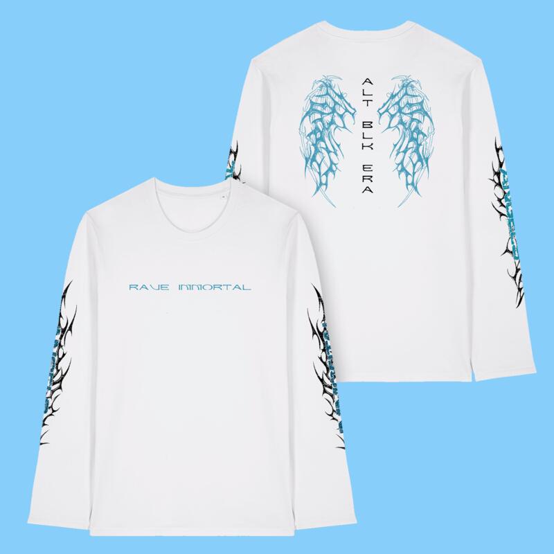 'Rave Immortal' Long Sleeve {White} Thumbnail